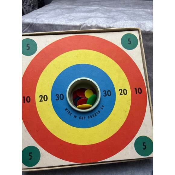 Bulls Eye Tiddly Winks Game Whitman Publishing Co. 1969 - Picture 10 of 15